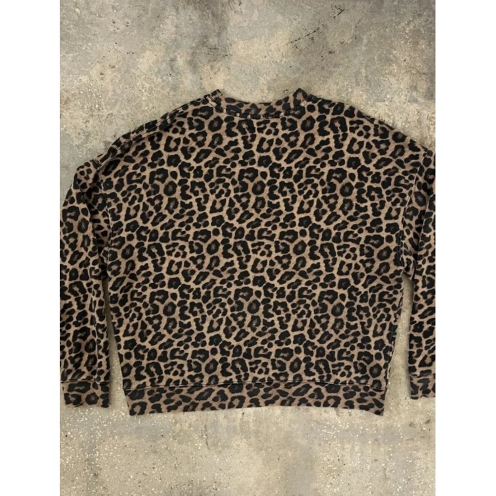 Anine Bing Miles Leopard Sweatshirt Medium - Picture 4 of 4